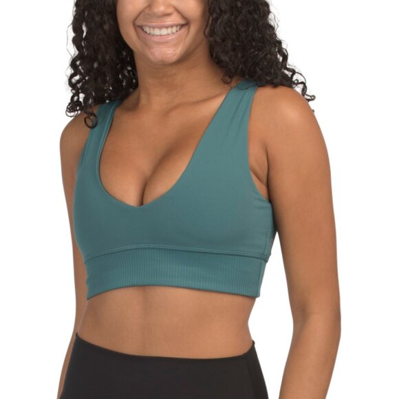 GOTTEX Pine Ribbed Insert Bra Top - Picture 1 of 2